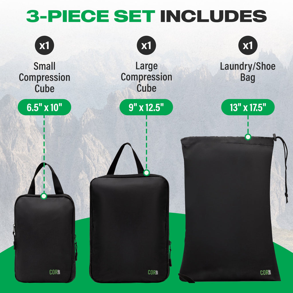 Compression Packing Cubes — Save Space, Skip Checked Bags