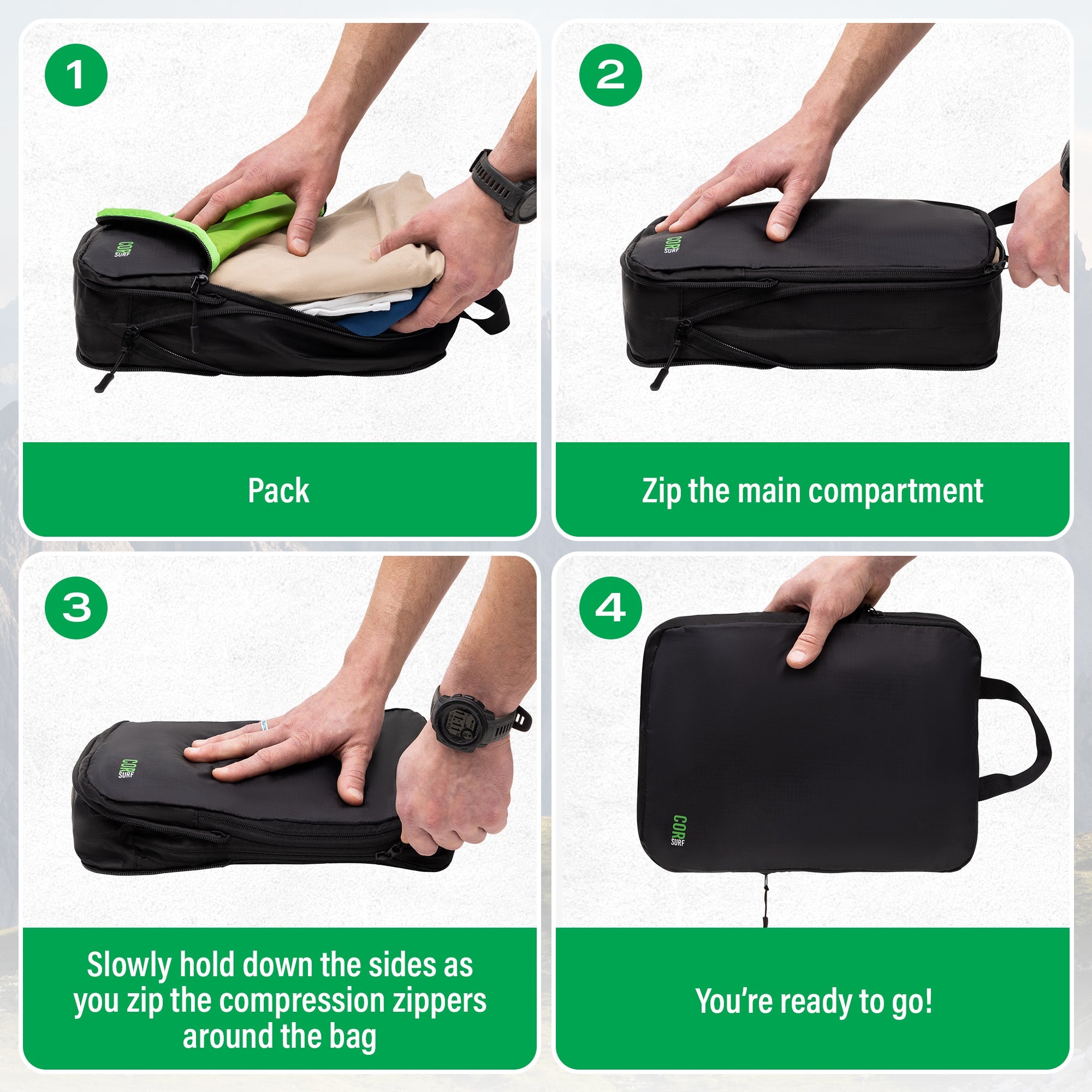 Compression Packing Cubes — Save Space, Skip Checked Bags